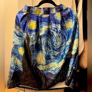 Starry Night Skirt Pleated Elastic